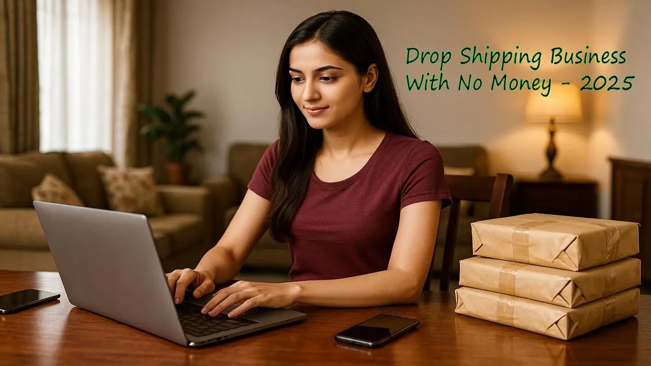 How to Start and Set Up a Dropshipping Business with No Money from Home in India (Complete Beginner's Guide 2025)