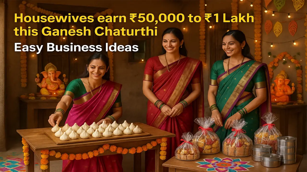 Invest ₹10,000 and Earn ₹50,000 to ₹10,0000 This Ganesh Chaturthi 2025, 8 Easy Business Ideas for Housewives