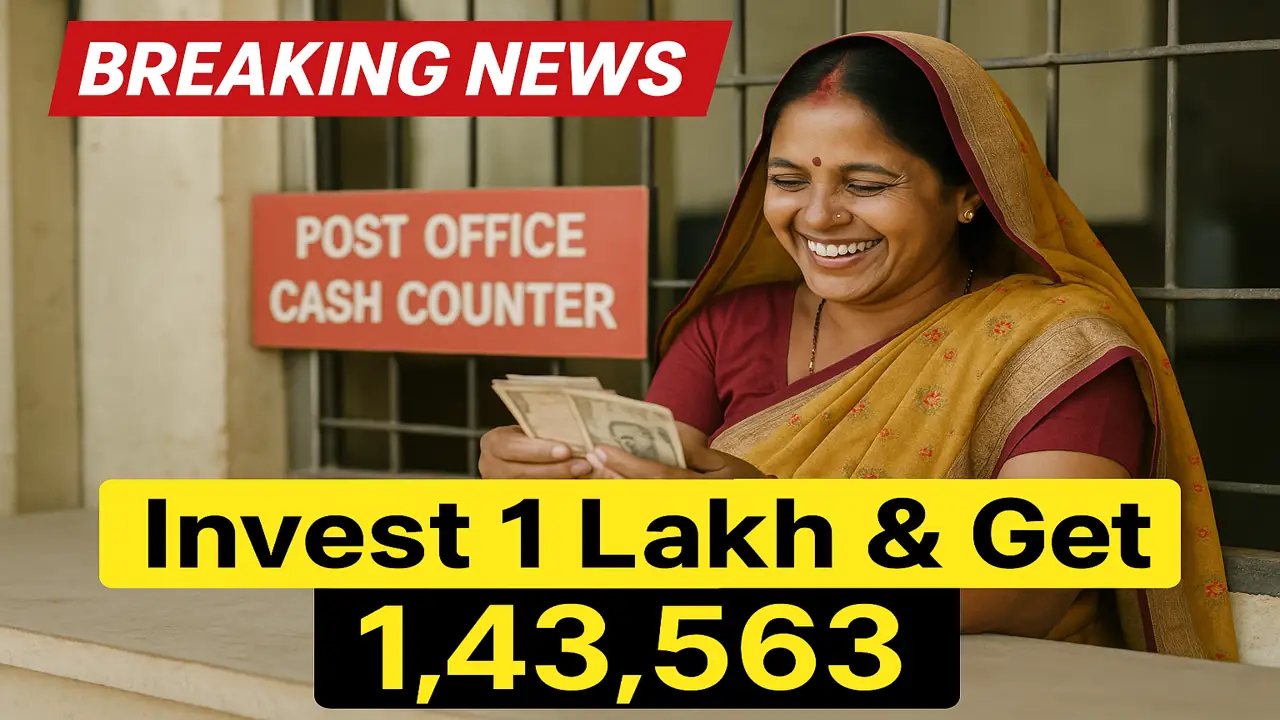 Post Office FD Scheme: Invest ₹1 Lakh Rupees in Fixed Deposit & earn ₹1,43,563