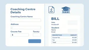 Generate Coaching Class Fee Bill Online